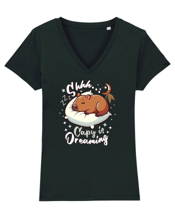 Capy Capybara Drăguț Somnoros Black