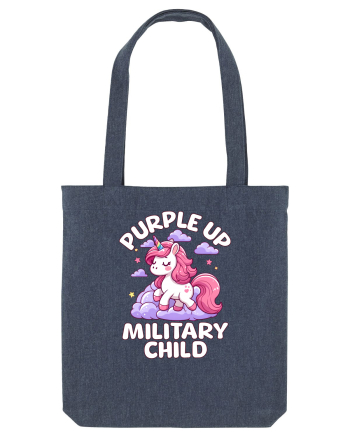 Unicorn Drăguț Mov Susține Copilul Militar Midnight Blue