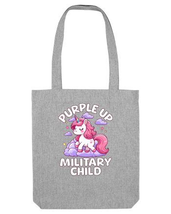 Unicorn Drăguț Mov Susține Copilul Militar Heather Grey