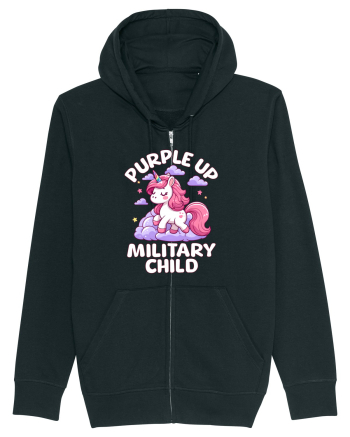 Unicorn Drăguț Mov Susține Copilul Militar Black