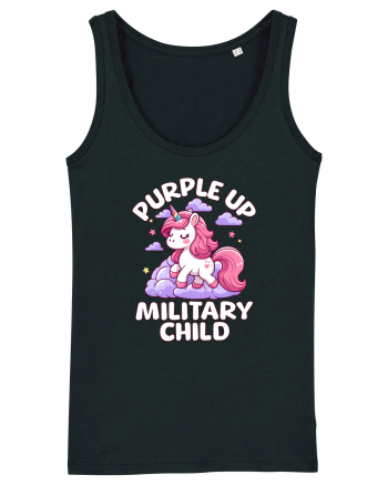 Unicorn Drăguț Mov Susține Copilul Militar Black