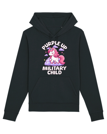 Unicorn Drăguț Mov Susține Copilul Militar Black