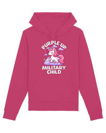 Unicorn Drăguț Mov Susține Copilul Militar Raspberry