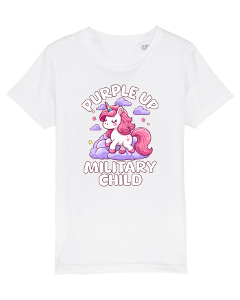 Unicorn Drăguț Mov Susține Copilul Militar White