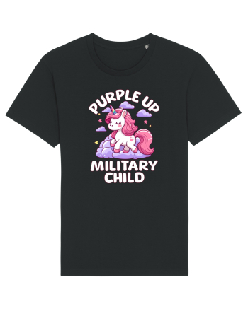 Unicorn Drăguț Mov Susține Copilul Militar Black