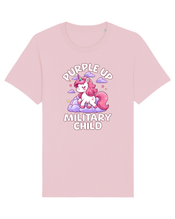 Unicorn Drăguț Mov Susține Copilul Militar Cotton Pink