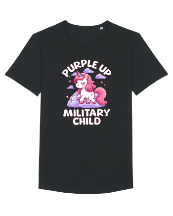 Unicorn Drăguț Mov Susține Copilul Militar Black