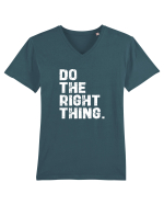 Do the Right Thing Tricou mânecă scurtă guler V Bărbat Presenter