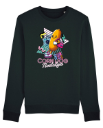Corn Dog Nostalgie Anii '80 cu Boombox Bluză mânecă lungă Unisex Rise