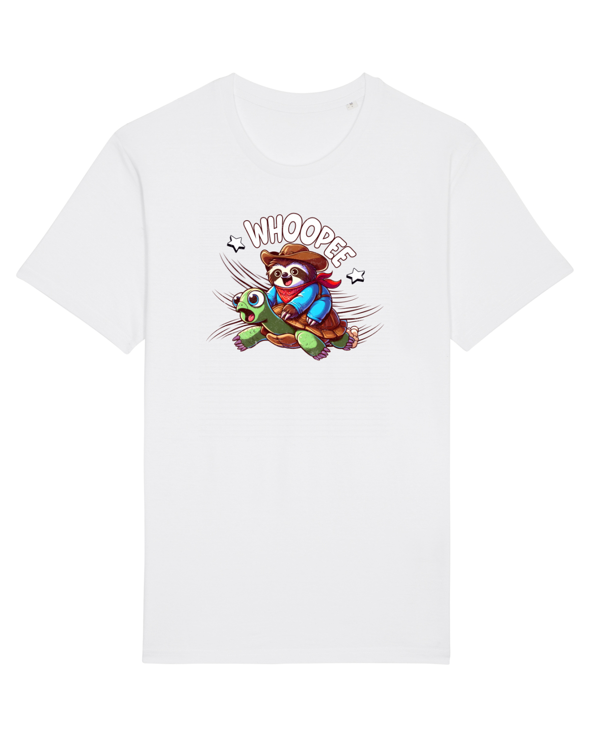 Tricou mânecă scurtă Unisex Rocker White