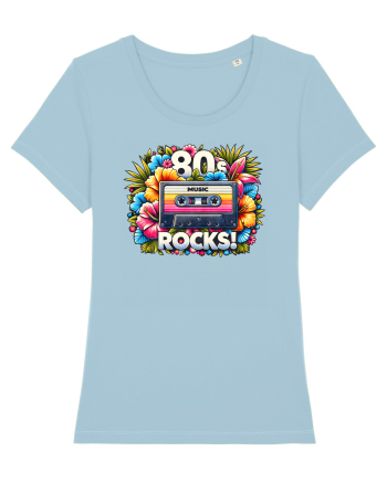 pentru nostalgicii anilor 80 - 80s music rocks Sky Blue