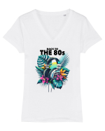 pentru nostalgicii anilor 80 - Back to the 80s Tricou mânecă scurtă guler V Damă Evoker