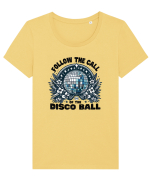 pentru nostalgicii anilor 80 - Follow the call of the disco ball Tricou mânecă scurtă guler larg fitted Damă Expresser