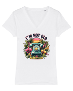 pentru nostalgicii anilor 80 - I am not old, I am classic Tricou mânecă scurtă guler V Damă Evoker