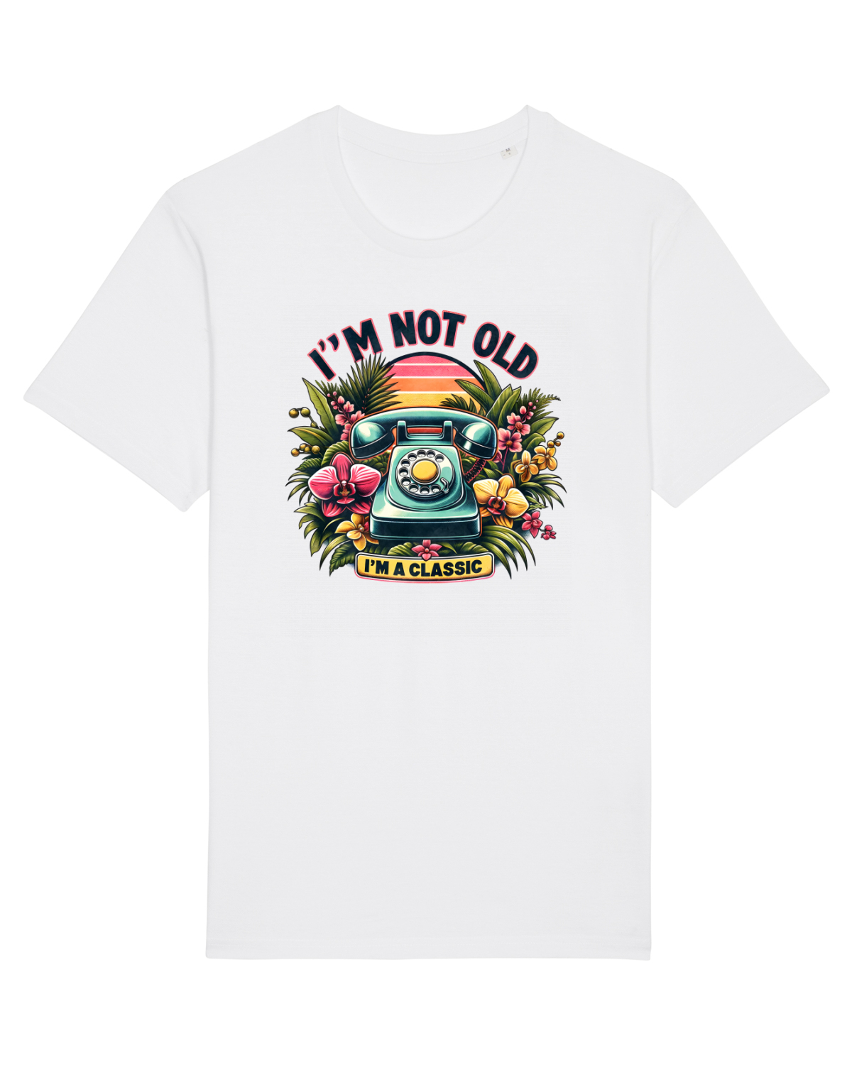 Tricou mânecă scurtă Unisex Rocker White