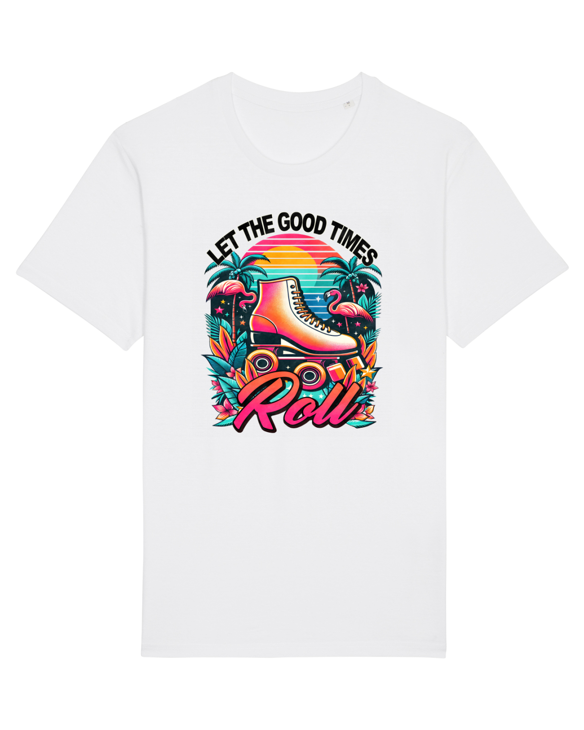 Tricou mânecă scurtă Unisex Rocker White