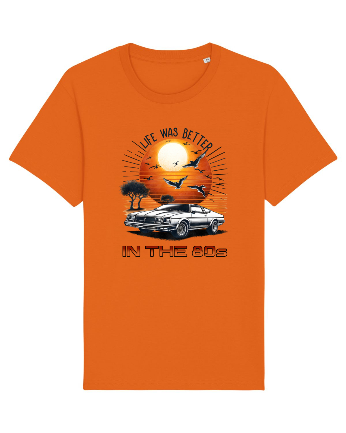 Tricou mânecă scurtă Unisex Rocker Bright Orange