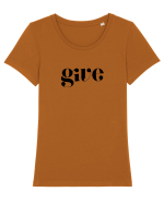 Give Tricou mânecă scurtă guler larg fitted Damă Expresser