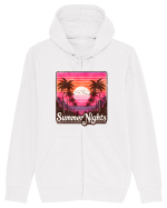 pentru nostalgicii anilor 80 - Summer nights Hanorac cu fermoar Unisex Connector