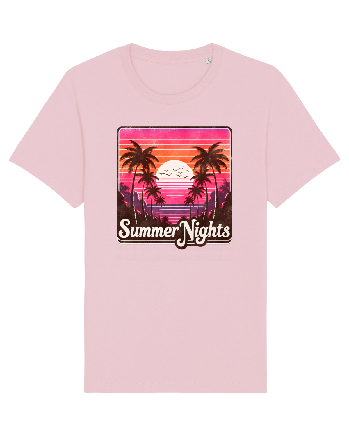 Tricou mânecă scurtă Unisex Rocker Cotton Pink