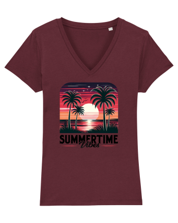 pentru nostalgicii anilor 80 - Summertime vibes Burgundy