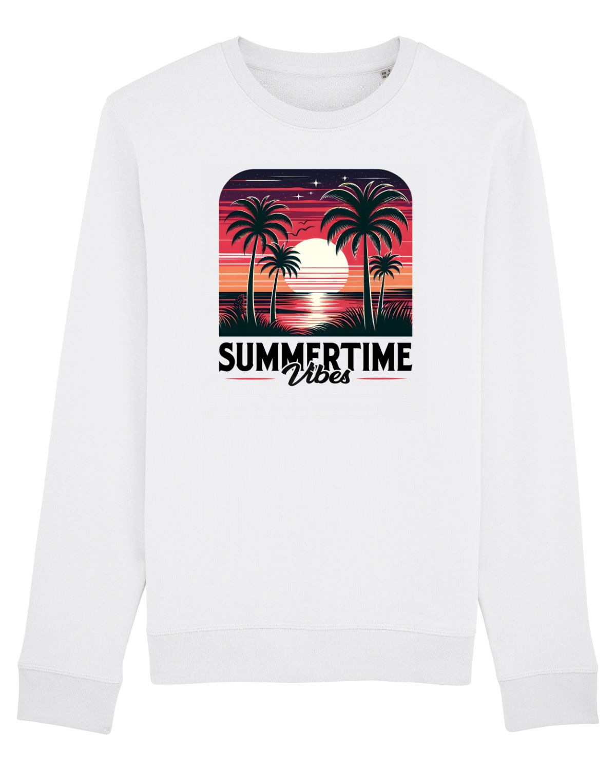 Bluză mânecă lungă Unisex Rise White