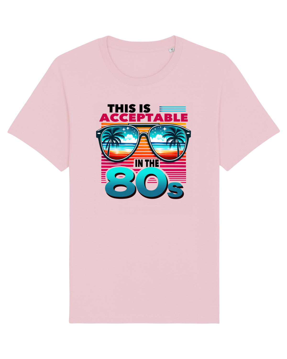 Tricou mânecă scurtă Unisex Rocker Cotton Pink