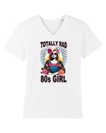pentru nostalgicii anilor 80 - Totally rad 80s girl Tricou mânecă scurtă guler V Bărbat Presenter