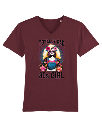 pentru nostalgicii anilor 80 - Totally rad 80s girl Burgundy