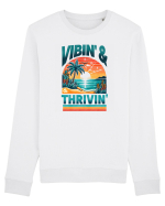 pentru nostalgicii anilor 80 - Vibing and thriving Bluză mânecă lungă Unisex Rise