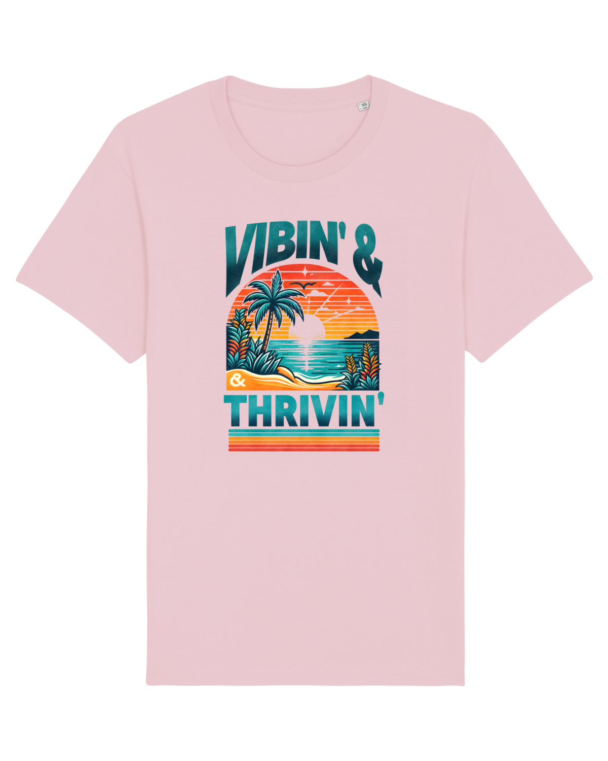 Tricou mânecă scurtă Unisex Rocker Cotton Pink