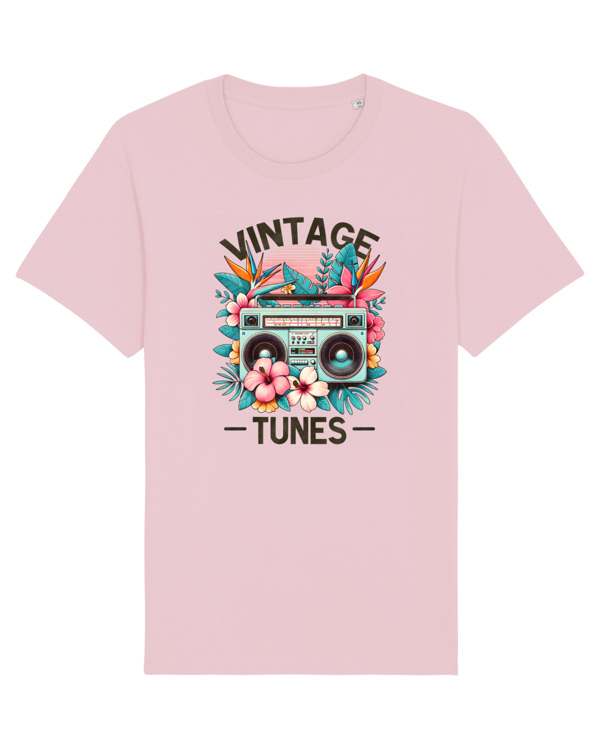 Tricou mânecă scurtă Unisex Rocker Cotton Pink