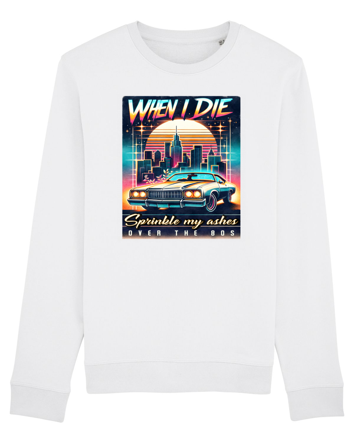 Bluză mânecă lungă Unisex Rise White