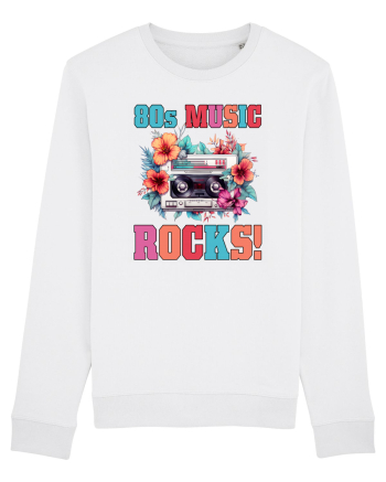 in stilul pop al anilor 80 - 80s music rocks White