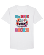in stilul pop al anilor 80 - 80s music rocks Tricou mânecă scurtă guler larg Bărbat Skater