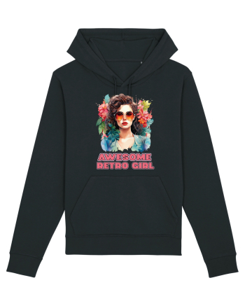 in stilul pop al anilor 80 - Awesome retro girl Black