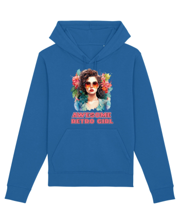 in stilul pop al anilor 80 - Awesome retro girl Royal Blue