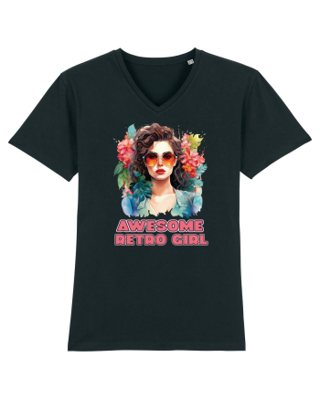 in stilul pop al anilor 80 - Awesome retro girl Black