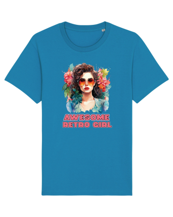 in stilul pop al anilor 80 - Awesome retro girl Azur
