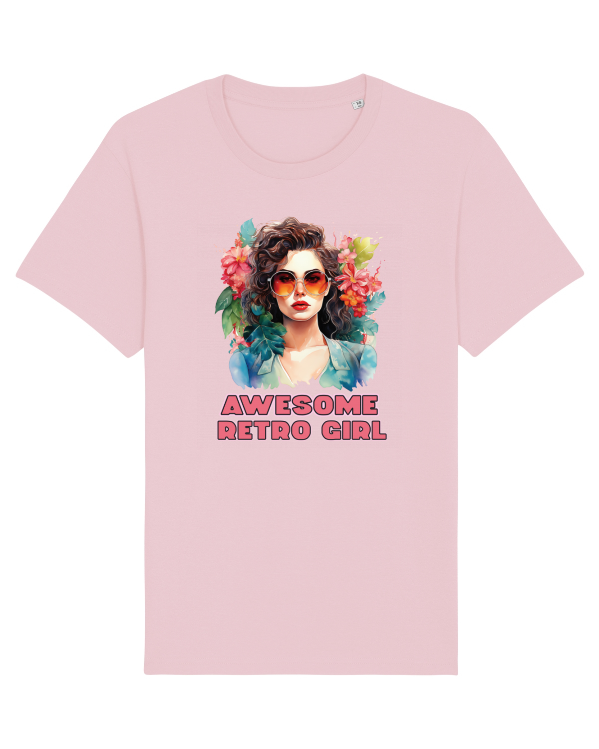 Tricou mânecă scurtă Unisex Rocker Cotton Pink