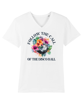 in stilul pop al anilor 80 - Follow the call of the disco ball White