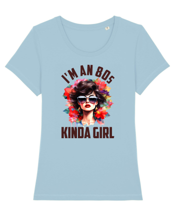 in stilul pop al anilor 80 - I am an 80s kind of girl Sky Blue