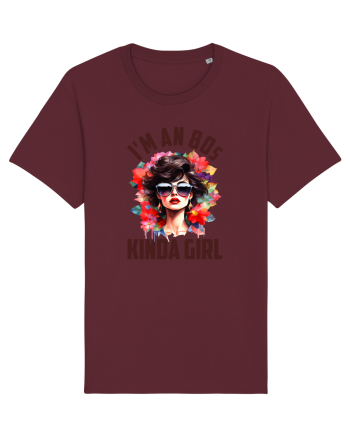 in stilul pop al anilor 80 - I am an 80s kind of girl Burgundy
