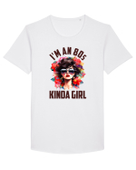 in stilul pop al anilor 80 - I am an 80s kind of girl Tricou mânecă scurtă guler larg Bărbat Skater