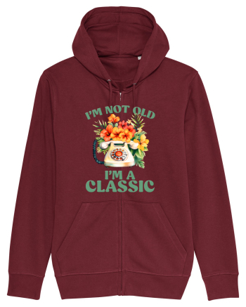 in stilul pop al anilor 80 - I am not old, I am a classic Burgundy