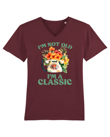 in stilul pop al anilor 80 - I am not old, I am a classic Burgundy