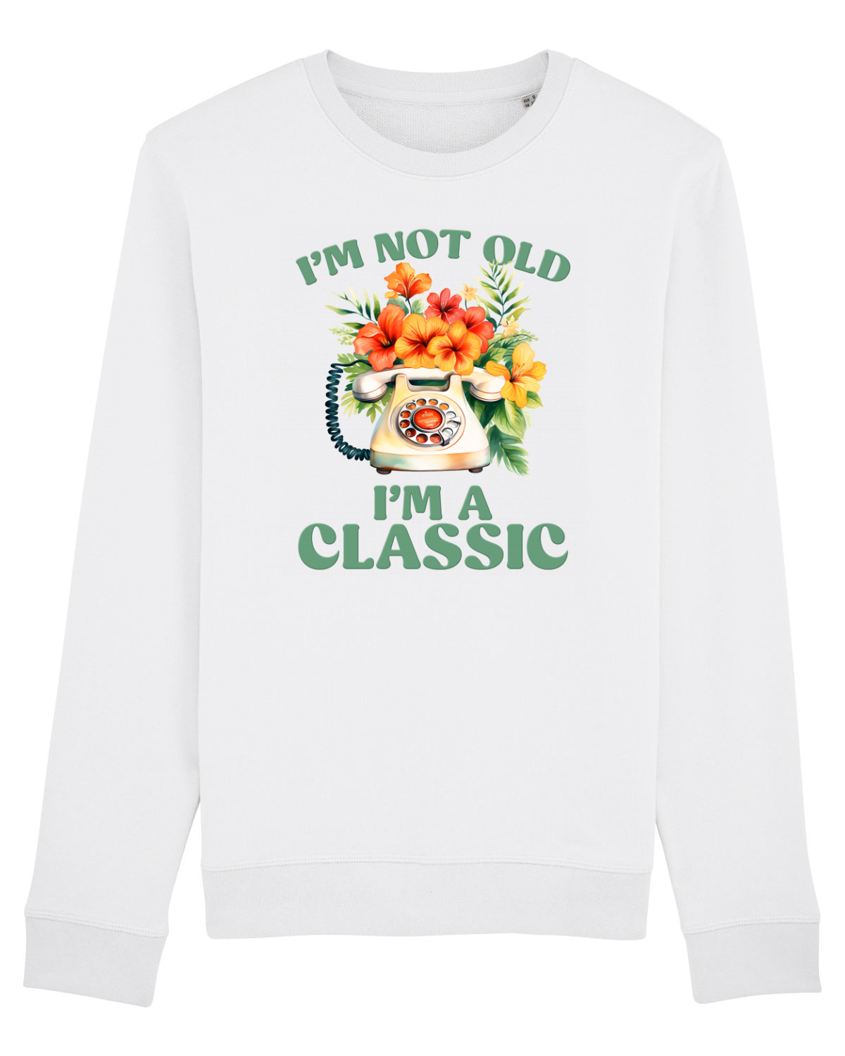 Bluză mânecă lungă Unisex Rise White