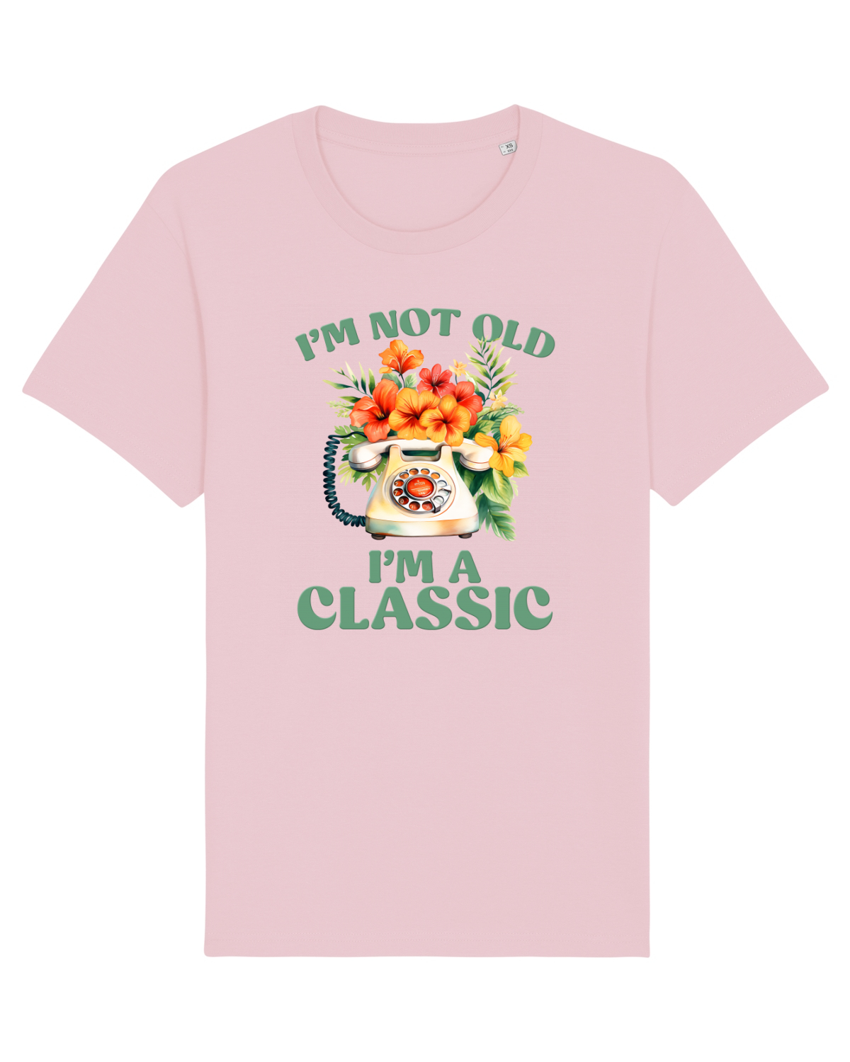 Tricou mânecă scurtă Unisex Rocker Cotton Pink