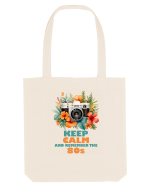 in stilul pop al anilor 80 - Keep calm and remember the 80s Sacoșă textilă