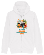 in stilul pop al anilor 80 - Keep calm and remember the 80s Hanorac cu fermoar Unisex Connector